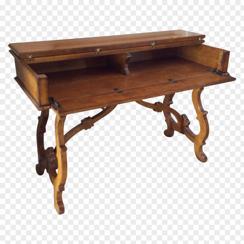 Wood Desk Bedside Tables Coffee Victorian Era PNG
