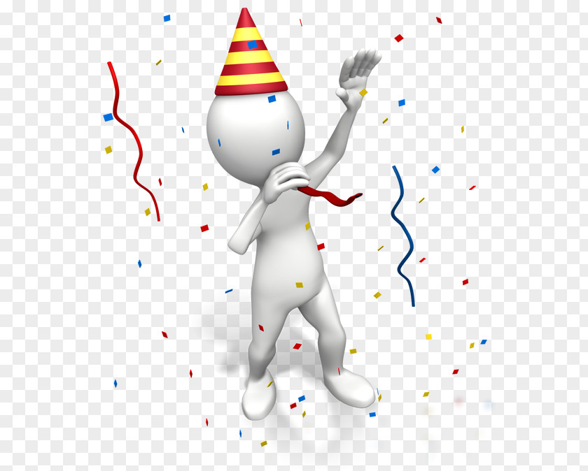 Year End Party Favor Stick Figure Birthday Clip Art PNG