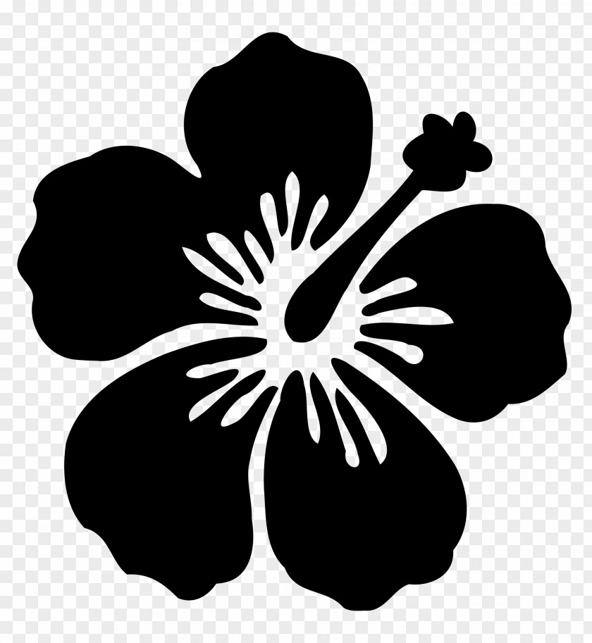 Hawaii Flower Silhouette Hawaiian Hibiscus PNG