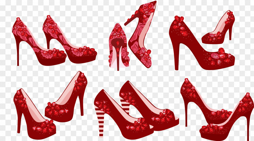 Shining Shoes High-heeled Footwear Shoe PNG