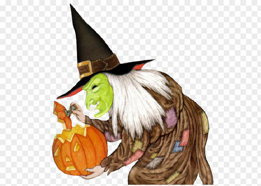 Funny Cartoon Witch On Broom Halloween Clip Art Image Jack-o'-lantern PNG