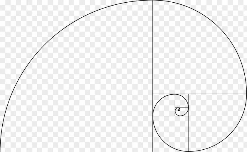 Golden Geometric Circle Fibonacci Number Spiral Liber Abaci Ratio PNG