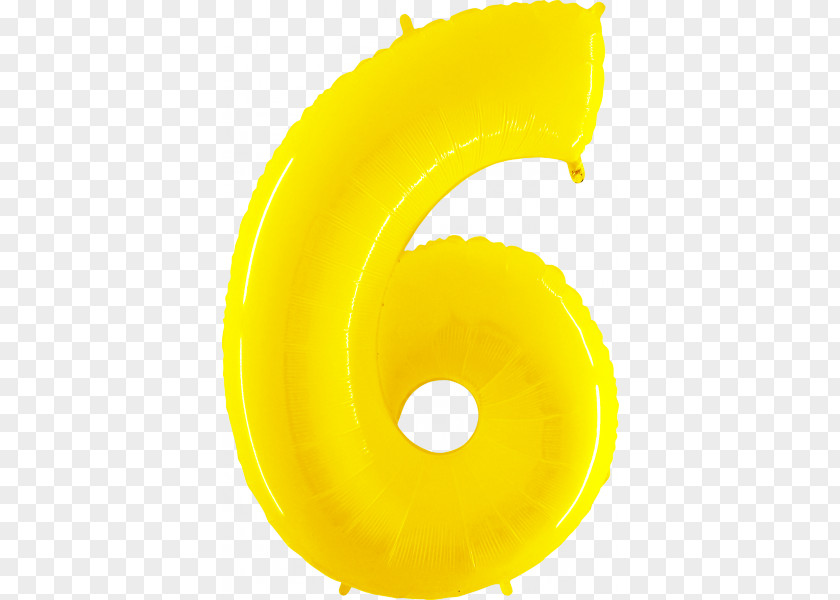 Number Yellow Helium Цифра Numerical Digit PNG
