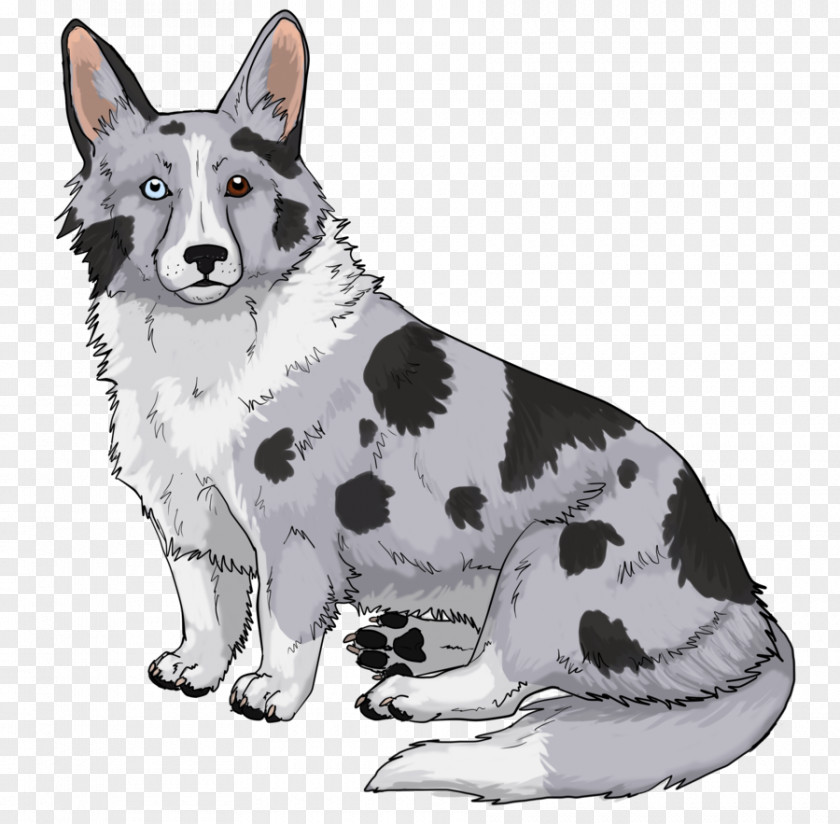 Painting Dog Breed Karelian Bear Cardigan Welsh Corgi Blue Merle PNG