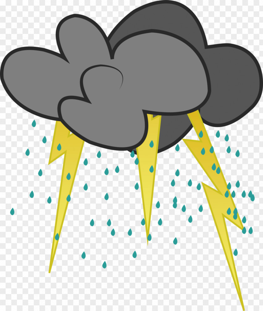 Rain Cloud Storm Lightning Cutie Mark Crusaders Thunder PNG