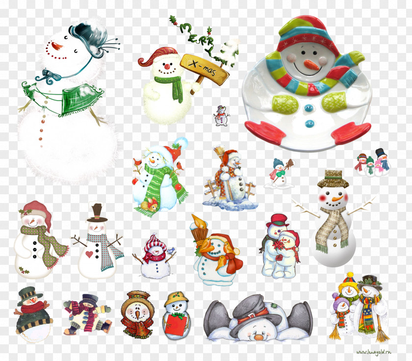 Snowman Ded Moroz Christmas Decoration Clip Art PNG