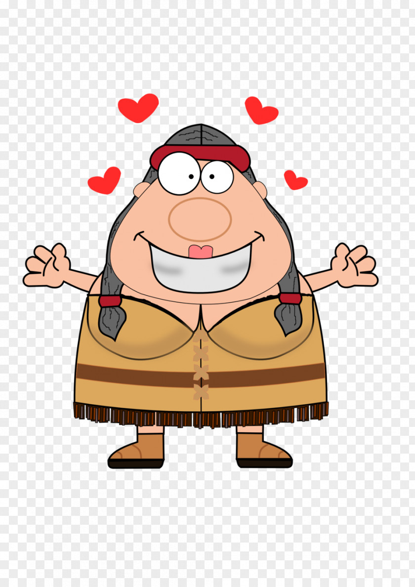 Cartoon Indians Valentine's Day PNG