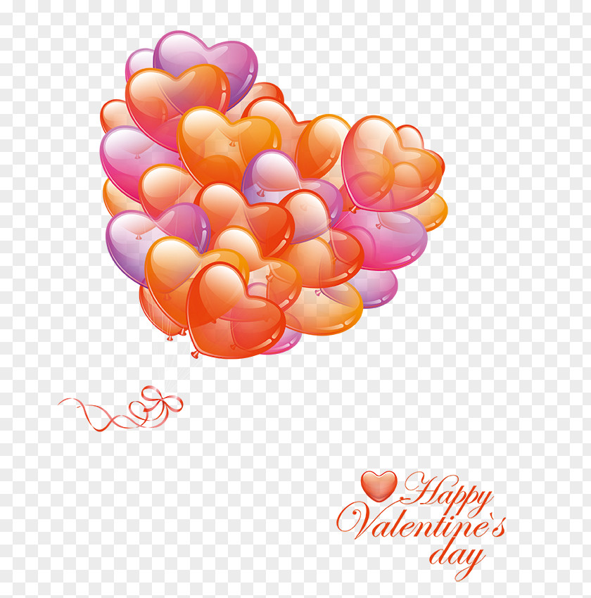 Heart Balloon Valentines Day Romance Poster PNG