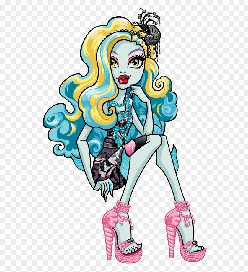 Barbie Monster High Original Gouls CollectionClawdeen Wolf Doll Lagoona Blue Cleo DeNile PNG