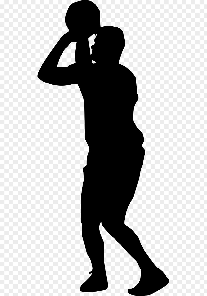 Basketball Silhouette Clip Art Image PNG