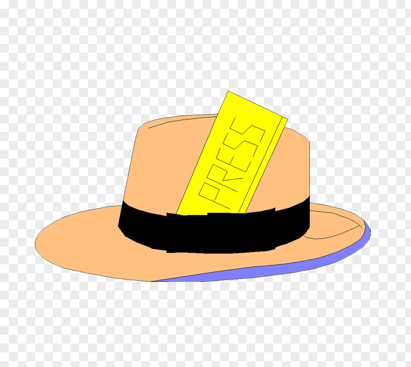 Hand-painted Sun Hat Fedora PNG