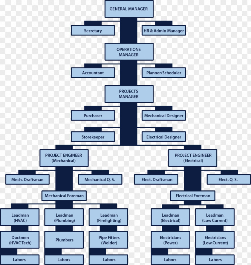 Organizational Chart Quality Management System Structure PNG