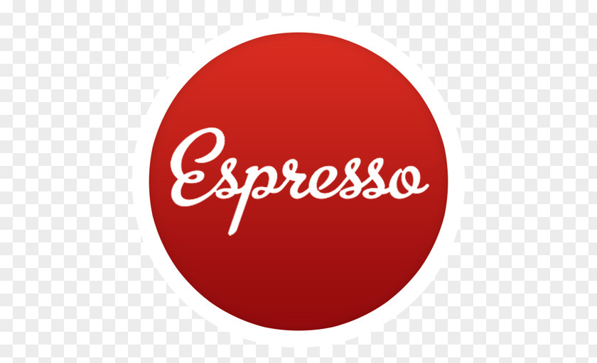 Espresso Text Brand Label PNG