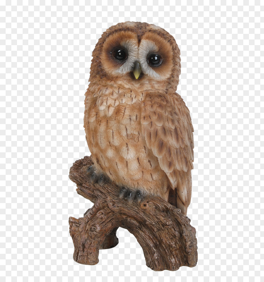 Garden Lights Tawny Owl Statue Sculpture Bird PNG