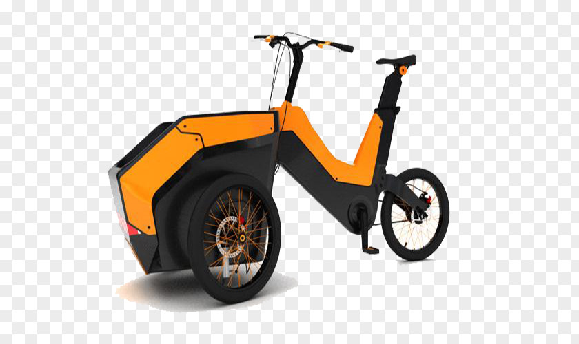 Orange Future Bike Bicycle Wheel Car Tricycle Vehicle PNG