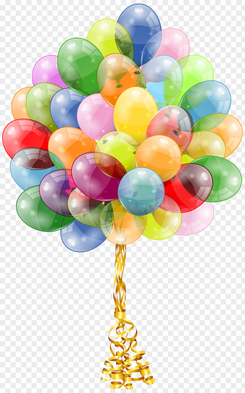 Transparent Balloons Bunch Clipart Image Balloon Birthday Cake Party Gift PNG