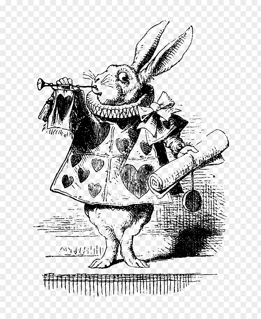 Alice In Wonderland Alice's Adventures White Rabbit The Mad Hatter Tenniel Illustrations For Carroll's PNG