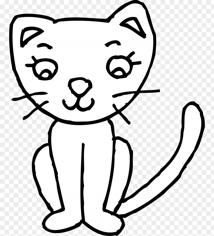 Cat Kitten Drawing Clip Art PNG