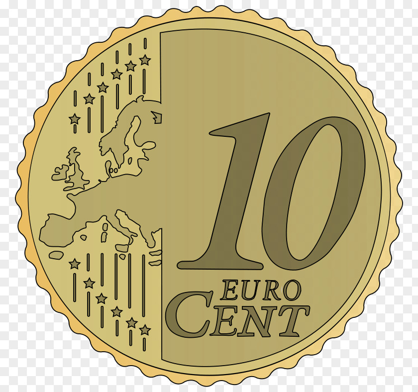 Coin 1 Cent Euro 50 10 Clip Art PNG