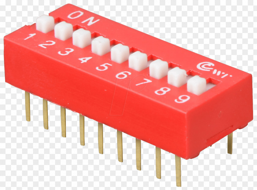DIP Switch Electrical Switches Dual In-line Package Connector Electronics PNG