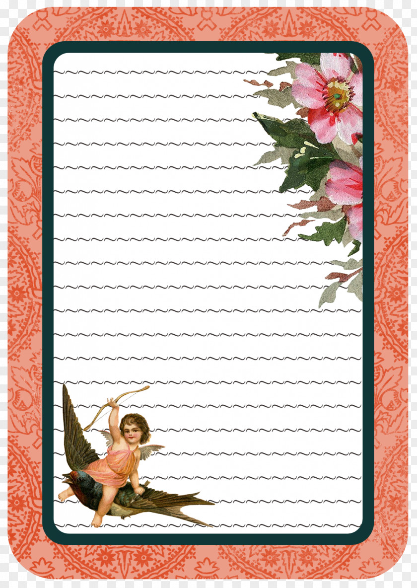 Flower Paper Picture Frames RED.M PNG