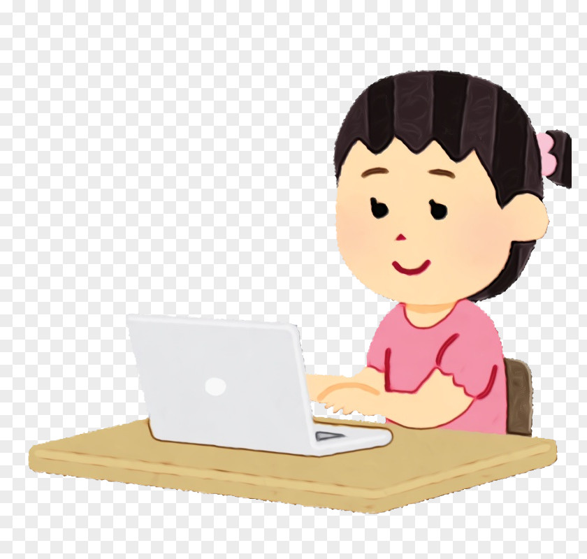 Laptop Technology Learning Desk Child PNG