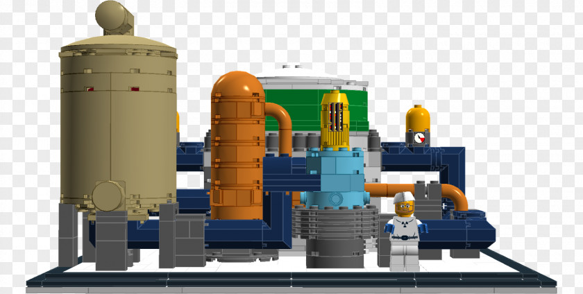 Nuclear Power Plant Reactor LEGO Station PNG