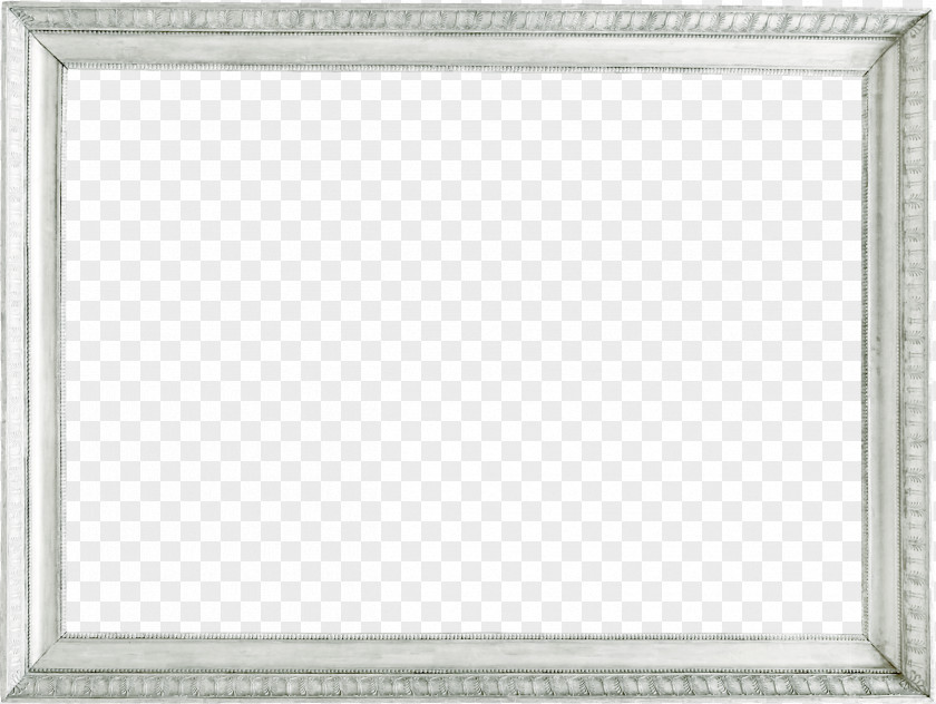 Silver Frame Pattern Picture PNG