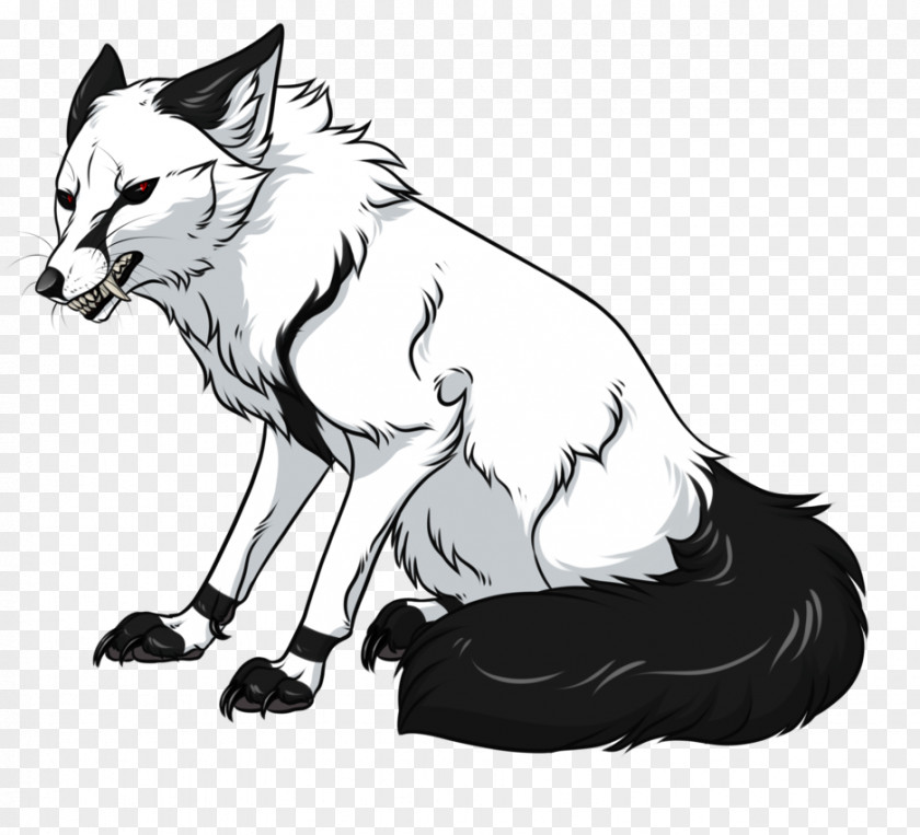 Black Mine Jinshan Gray Wolf Domesticated Red Fox Drawing Line Art PNG