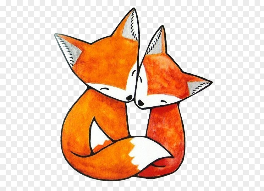 Fox Red Drawing PNG