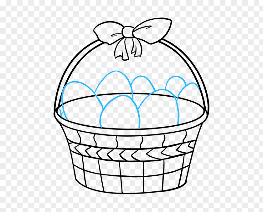 Drawing Easter Basket Image Sketch PNG