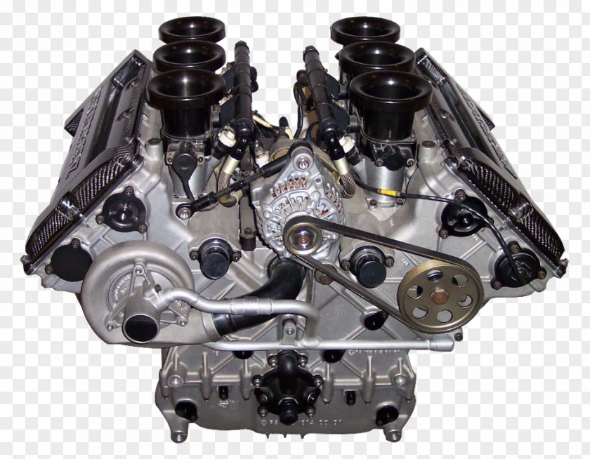 Motor Car V6 Engine Displacement Cylinder PNG