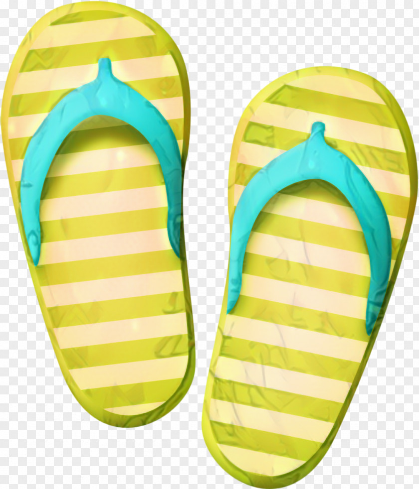 Slipper Yellow Background Green PNG