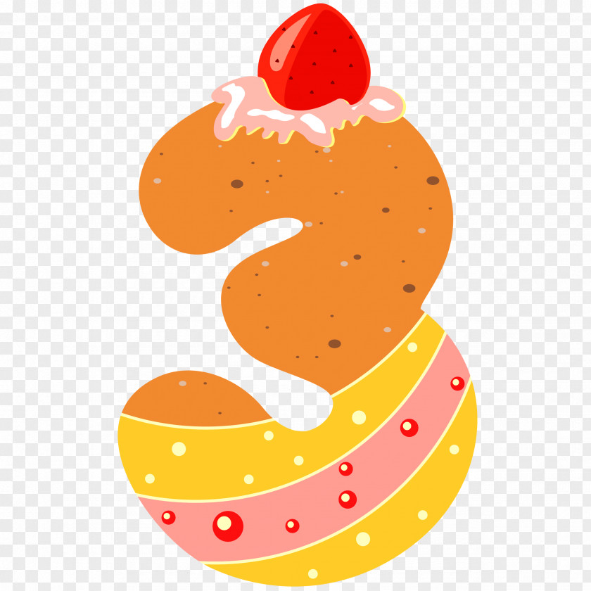 Sweet Number Three Clipart Image Clip Art PNG