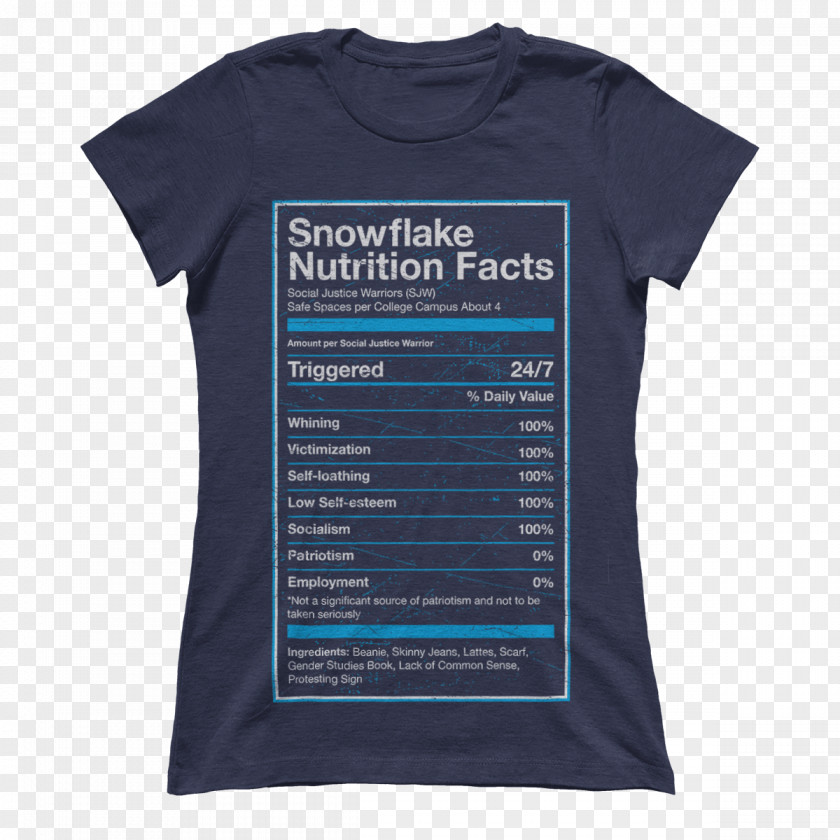 Nutrition Fact T-shirt Facts Label Serving Size United States PNG
