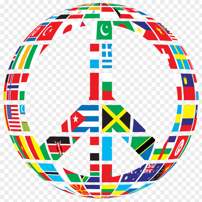 Peace Sign World Symbols Flag Clip Art PNG