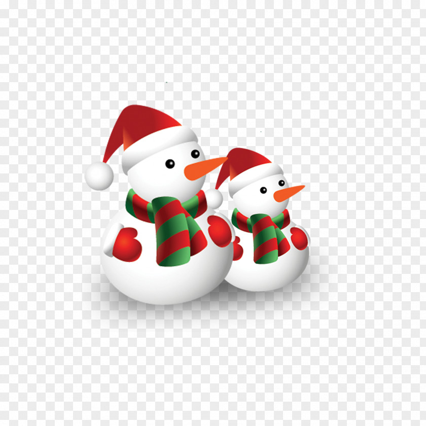 Snowman With A Scarf Christmas PNG