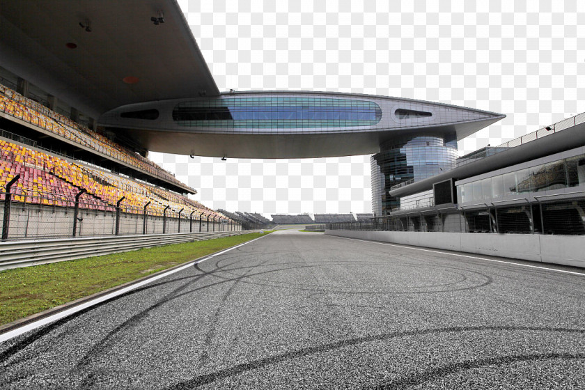 A Corner Of Large Outdoor Racing Car Race Track Auto PNG