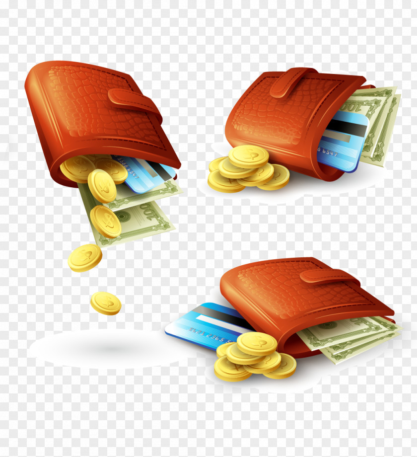 Cartoon Wallet Clip Art PNG