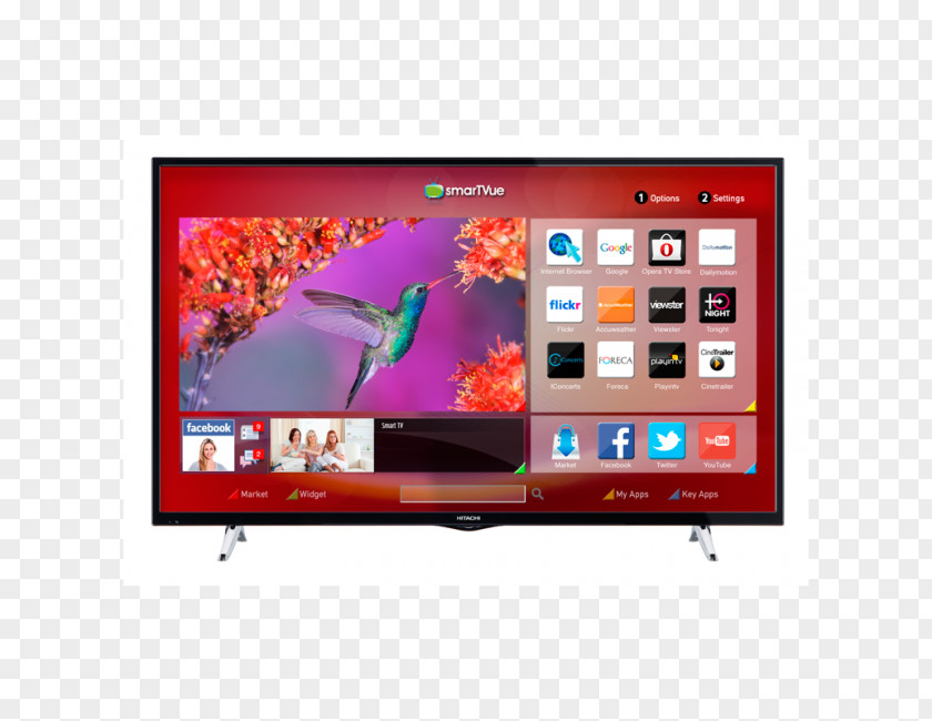 LED-backlit LCD Smart TV High-definition Television 1080p PNG