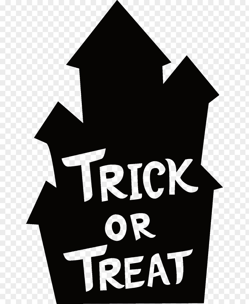Logo Text Haunted House Halloween PNG