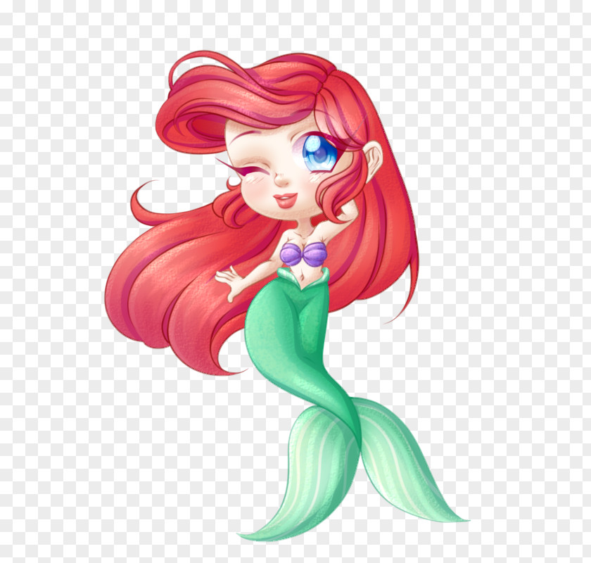 Mermaid Vertebrate Cartoon Figurine PNG