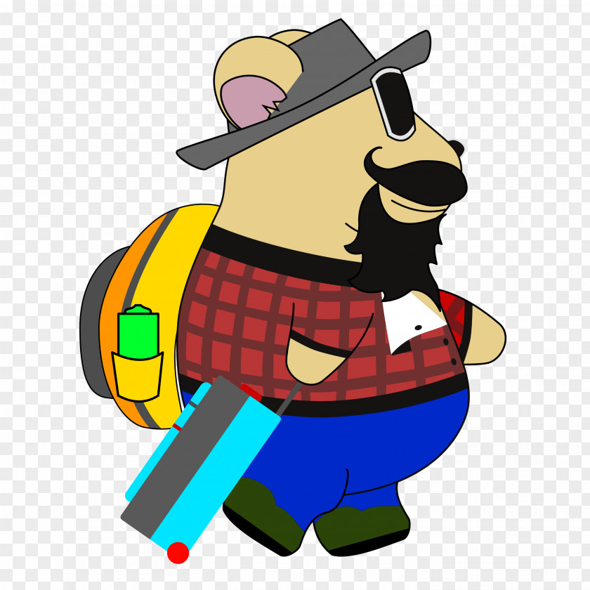 Toby Clip Art Illustration Cartoon Character Hitchhiking PNG