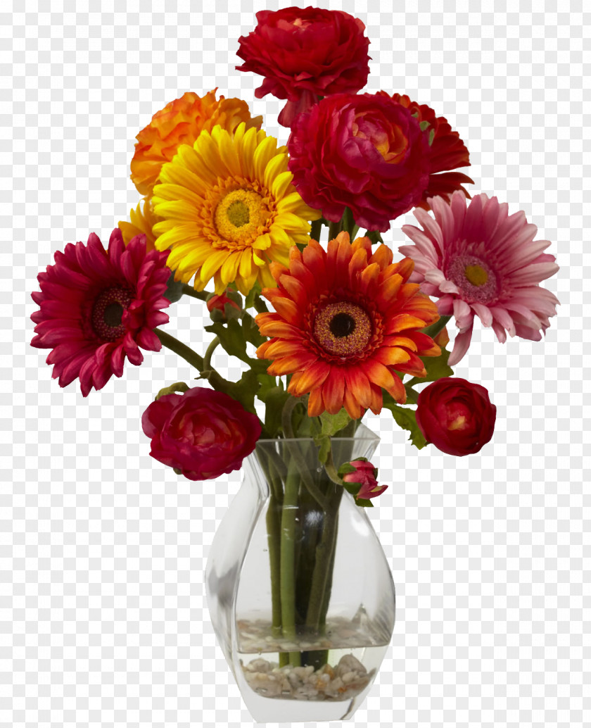 Vase Flowers In A Flower Bouquet PNG