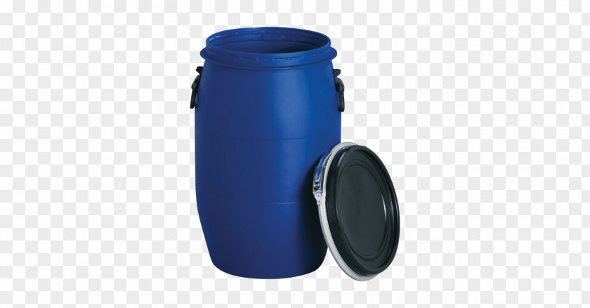 Blue Barrel Plastic Cobalt Polyethylene PNG