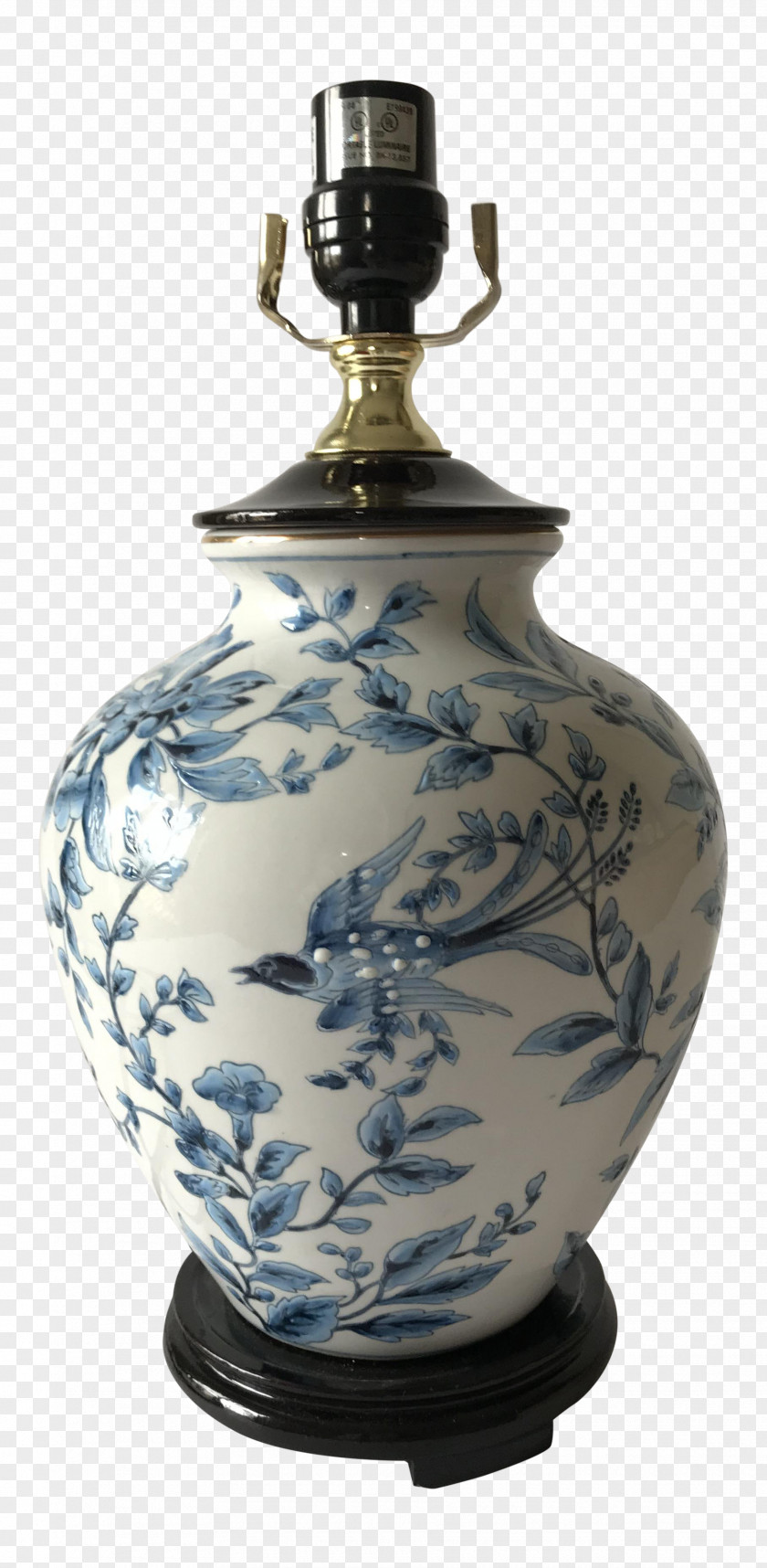 Chinoiserie Ceramic Blue And White Pottery Vase Porcelain PNG
