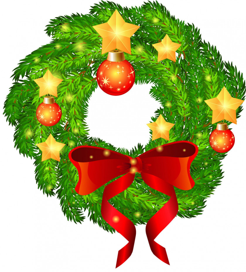 Christmas Ornament Wreath Spruce Clip Art PNG
