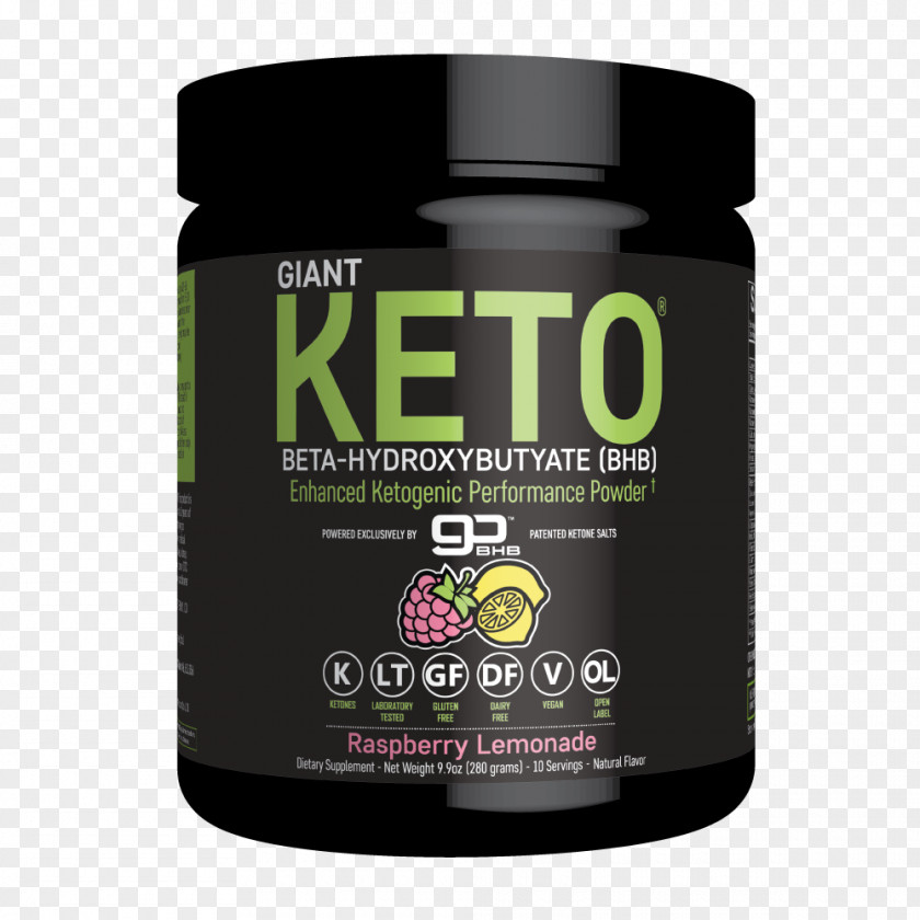 Raspberry Lemonade Ketogenic Diet Ketosis Dietary Supplement Beta-Hydroxybutyric Acid Giant Keto-Exogenous Ketones PNG