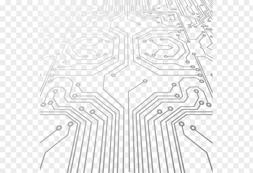 Electronic Digital Technology Shading Printed Circuit Board PNG