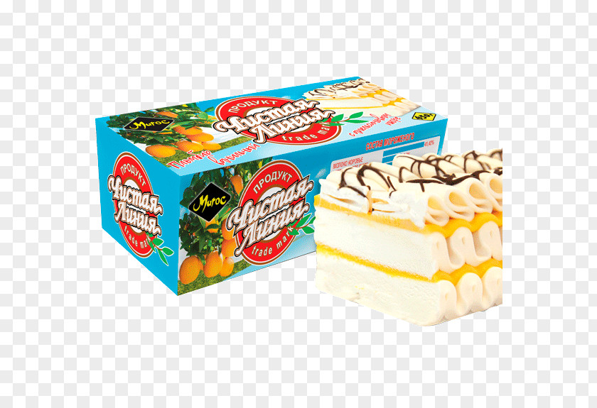 Ice Cream Orange Plombières Cake Wafer Chistaya Liniya. Territoriya Morozhenogo PNG